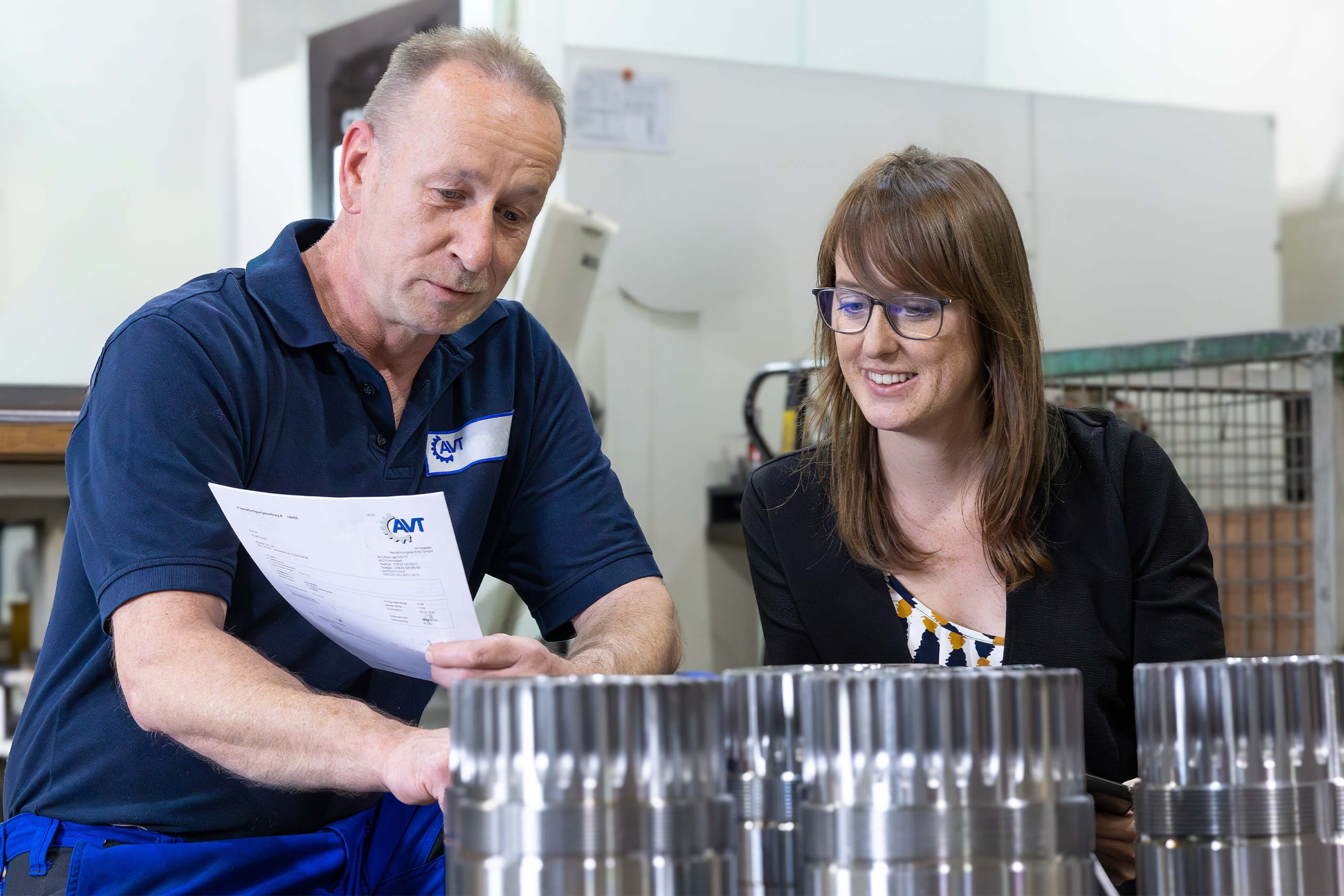 Arnstädter Verzahnungstechnik Team in der Fertigung